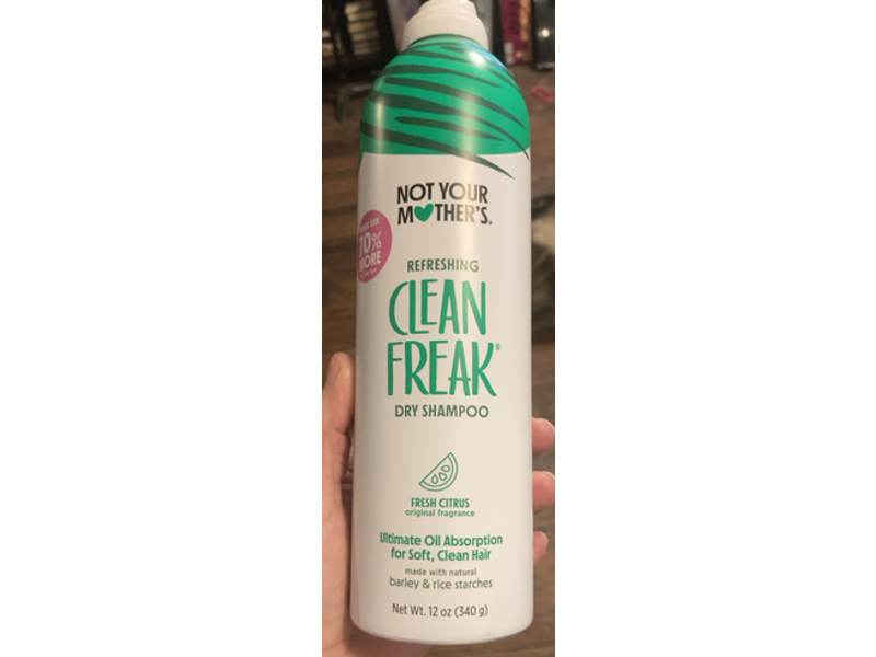 Not Your Mother's Clean Freak Dry Shampoo, Fresh Citrus, 12 oz/340 g, Pack Of 2
