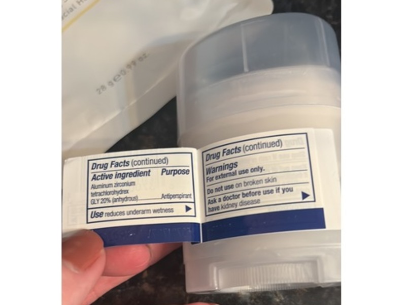 Secret Clinical Antiperspirant Deodorant, Completely Clean Scent, 0.5 oz/14 g