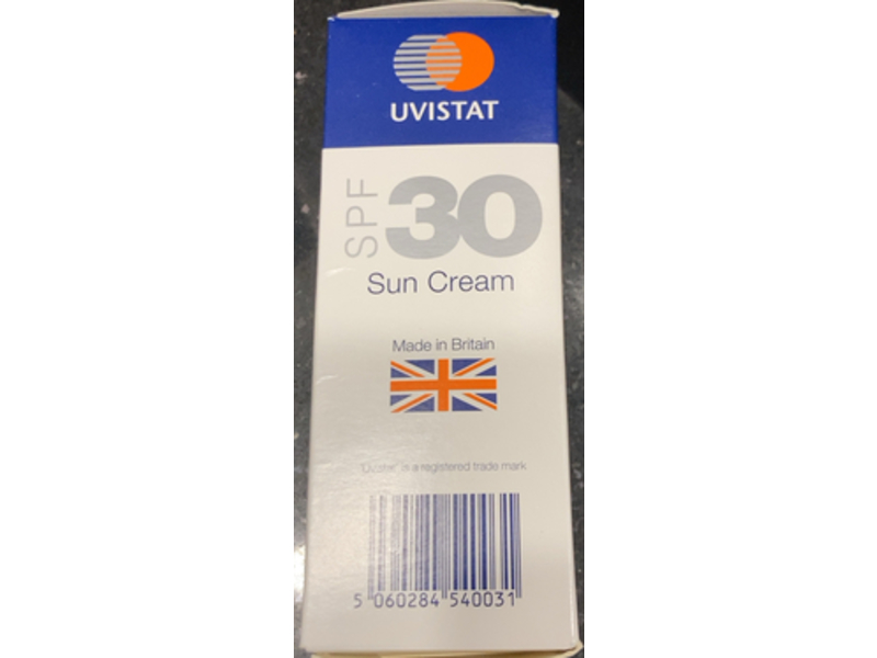 Uvistat Sun Cream, SPF 30, 125 mL