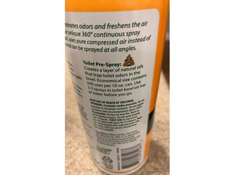 Odoban Real Citrus Air Freshener, Orange, 10 oz/283 g