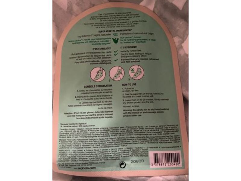 Sephora Foot Masks, Cactus