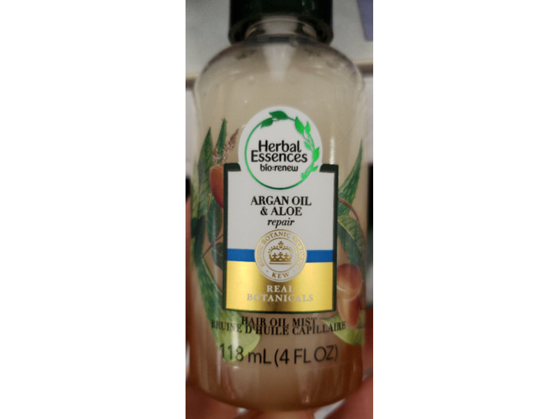 Herbal Essences Bio:Renew Hair Oil Mist, Argan & Aloe, Repair, 4 fl oz/118 mL