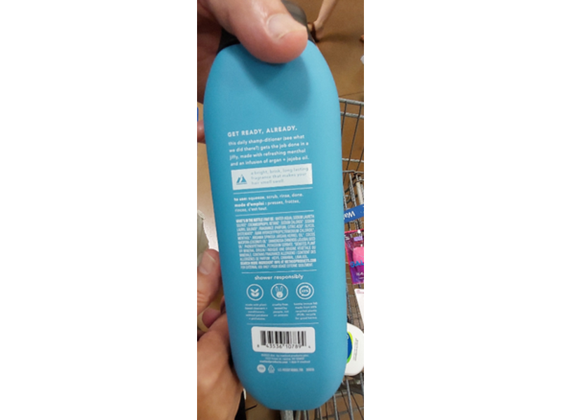 Method Men 2-In-1 Shampoo + Conditioner, Glacier + Granite, 14 fl oz/414 mL, Pack Of 6