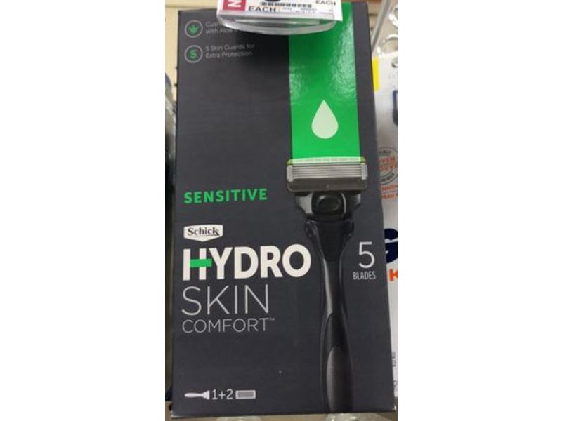 Schick Hydro Skin Comfort Sensitive Razor And 2 Refills, 5 Blades, 1 Count