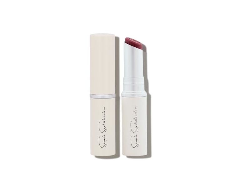 Simple Sophistication Anti-Aging Hydrating Tallow Lip Balm, Cool Rose, 0.14 oz/4 g