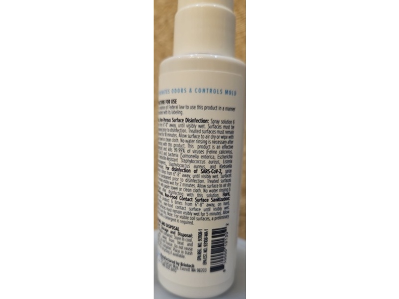 Briotech Sanitizer Disinfectant, 2 fl oz