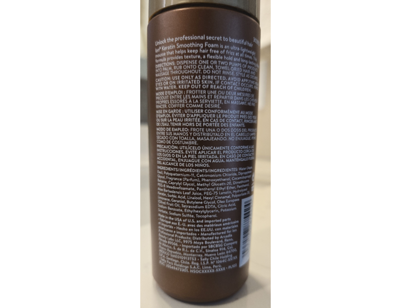 Ion Smooth Solutions Foam, Keratin, 5 fl oz/148 mL