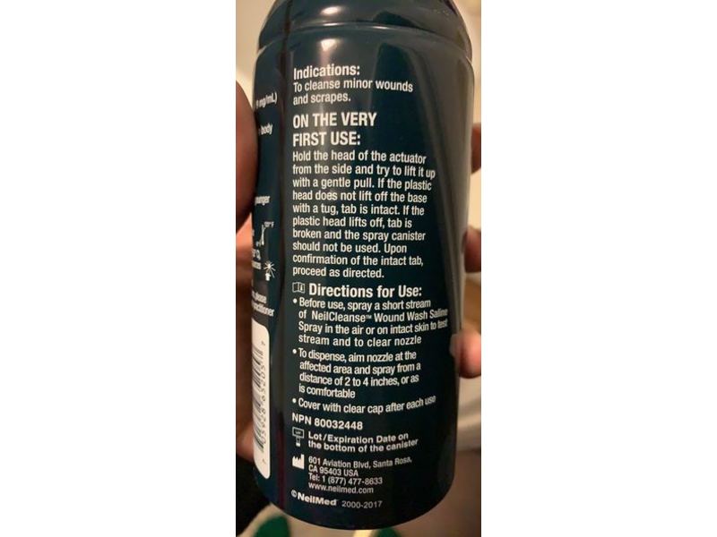 NeilMed Piercing Aftercare Fine Mist, Neil Cleanse, 6 fl oz/177 mL