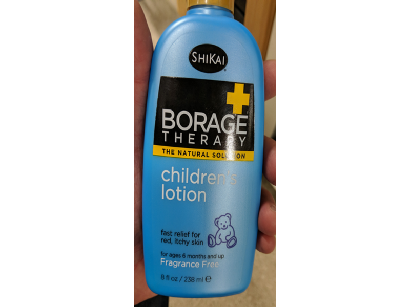 ShiKai Plus Borage Therapy Children's Lotion, Fragrance Free, 8 fl oz/238 ml