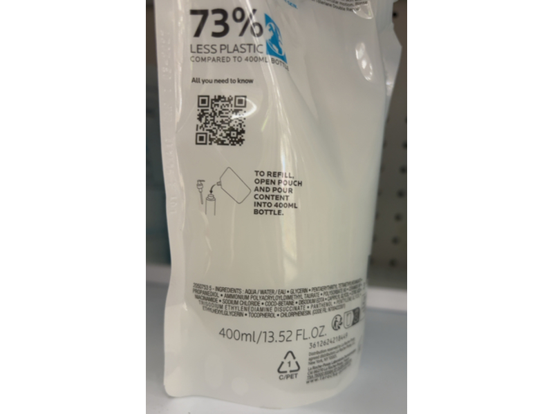 La Roche-Posay Toleriane Hydrating Gentle Cleanser, 13.52 fl oz/400mL