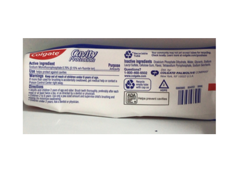 Colgate Cavity Protection Fluoride Toothpaste, Great Regular Flavor, 4 oz/113 g