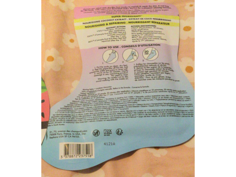 Sephora Nourishing & Repairing Foot Masks, 1 Pair