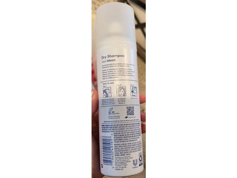 Dove Dry Shampoo, Rose Bloom, 5 oz/141 g