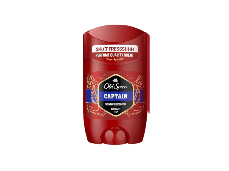 Old Spice Deodorant Stick, Captain, Fierce Ocean, 50 mL, Pack Of 6
