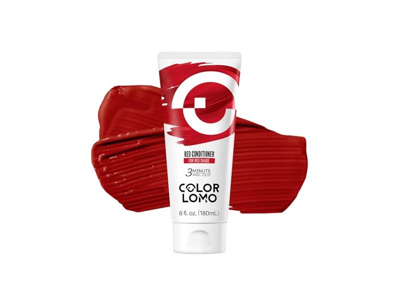 Colorlomo Semi Permanent Hair Color, Red Conditioner, 6 fl oz/180 mL