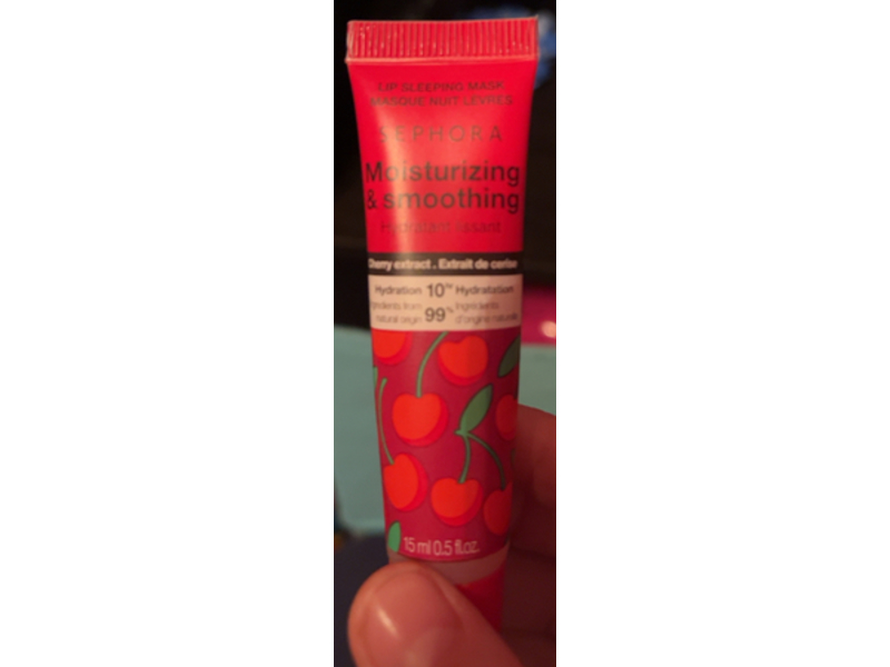 Sephora Moisturizing & Smoothing Lip Sleeping Mask, Cherry, 0.5 fl oz/15 mL