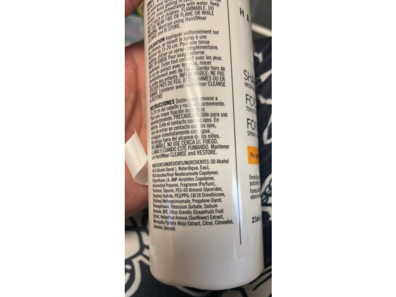 HairUWear Shape Hair Spray, 8 fl oz/236 mL