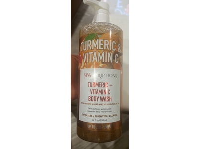 Spa Scriptions Body Wash, Turmeric + Vitamin C, 32 fl oz/950 mL