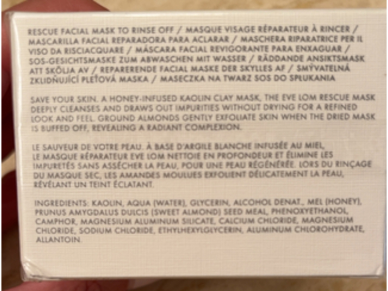 Eve Lom Rescue Mask, 3.3 fl oz/100 mL