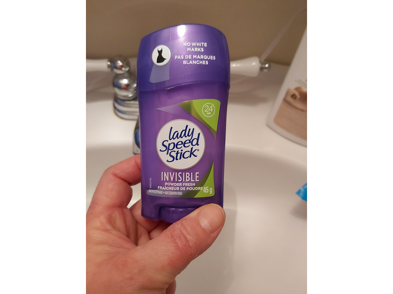 Lady Speed Stick Invisible Antiperspirant, Powder Fresh, 1.6 oz/45 g