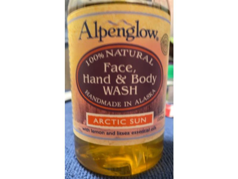 Alpenglow Face + Hand & Body Wash, Arctic Sun, 12 fl oz/355 mL