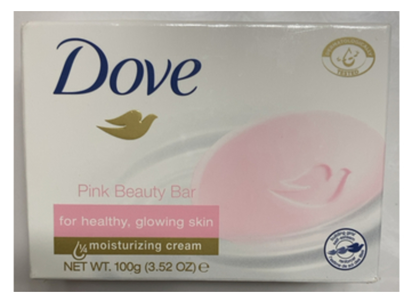 Dove Pink Beauty Bar, Moisturizing Cream, 3.52 oz/100 g
