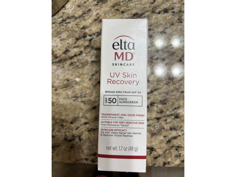 EltaMD Skincare UV Skin Recovery Face Sunscreen, SPF 50, 1.7 oz/48 g
