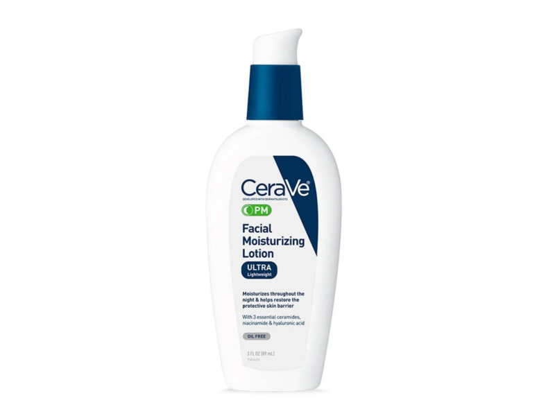 CeraVe PM Facial Moisturizing Lotion, 3 fl oz/89 mL