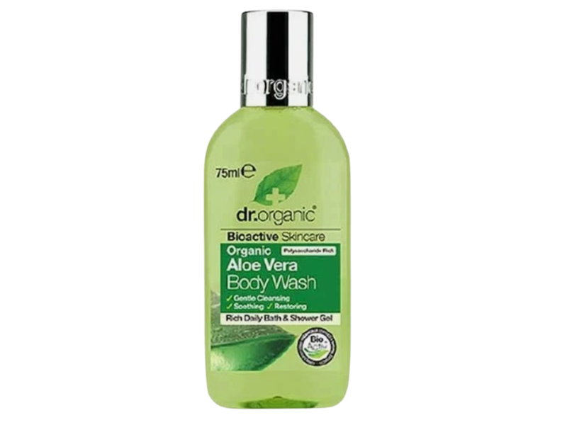 Dr Organic Body Wash, Aloe Vera, 75 mL