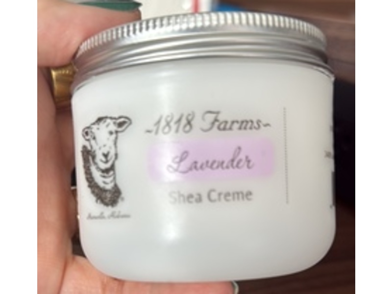 1818 Farms Shea Creme, Lavender, 4 fl oz/118 mL