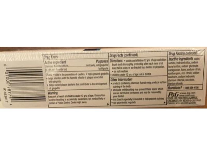 Crest Pro-Health Gum Detoxify Fluoride Toothpaste, Deep Clean, 8.2 oz/232 g, Pack Of 2