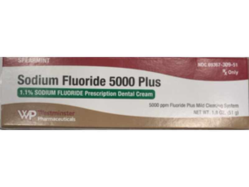 Sodium Fluoride 5000 Plus, 1.1%, 1.8 oz/51 g, Westminster (Rx)