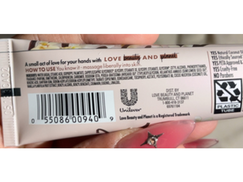 Beloved hand lotion, Coconut & Warm Vanilla, 1 oz