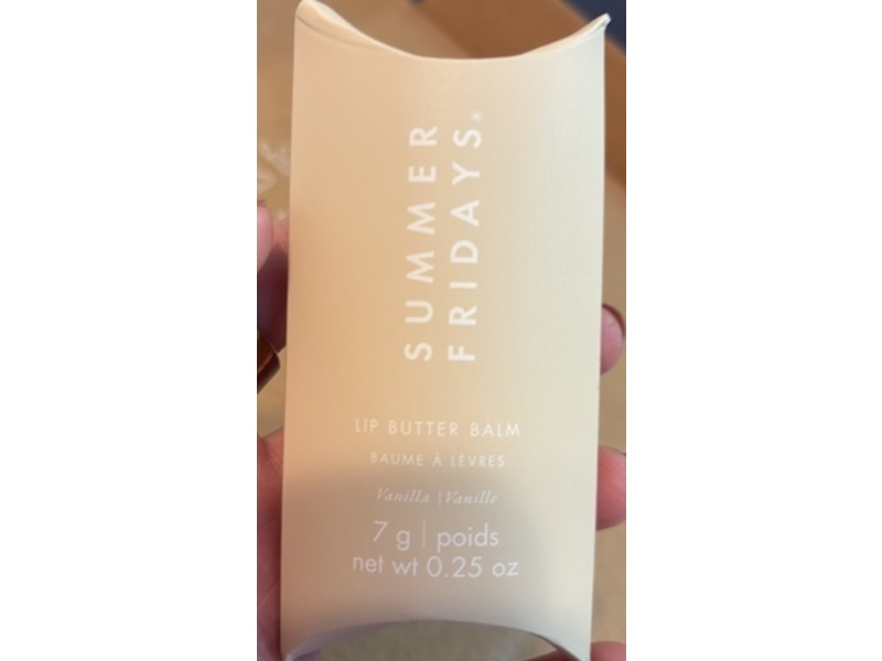 Summer Fridays Lip Butter Balm, Vanilla, 0.25 oz/7 g