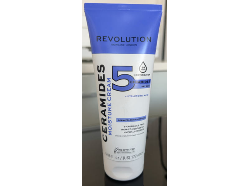 Revolution Ceramides Moisture Cream, 5 Ceramides + Hyaluronic Acid, 5.98 fl oz/177 mL