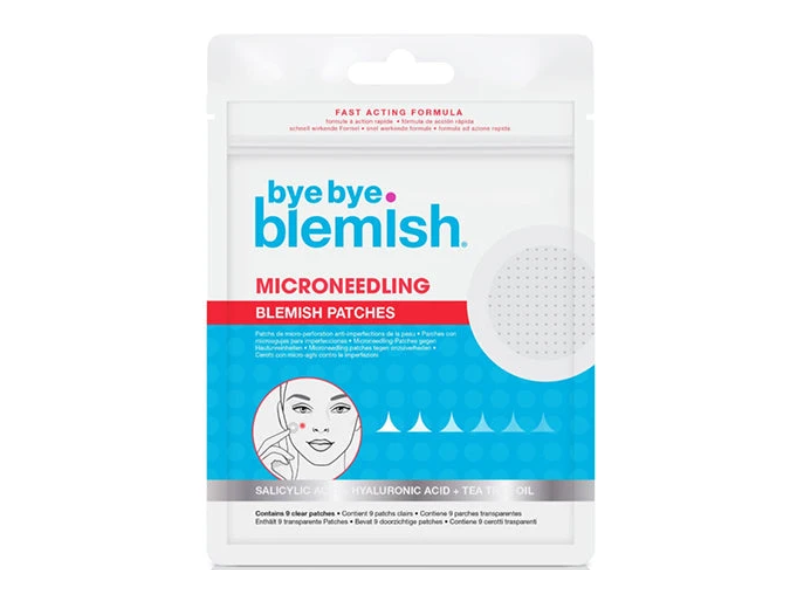 Bye Bye Blemish Microneedling Blemish Patches, Salicylic Acid + Hyaluronic Acid & Tea Tree Oil, 0.032 oz/0.9 g