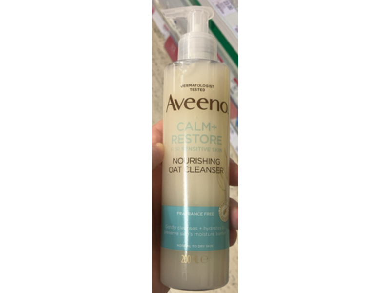 Aveeno Face Calm+Restore Nourishing Oat Cleanser, 200 mL