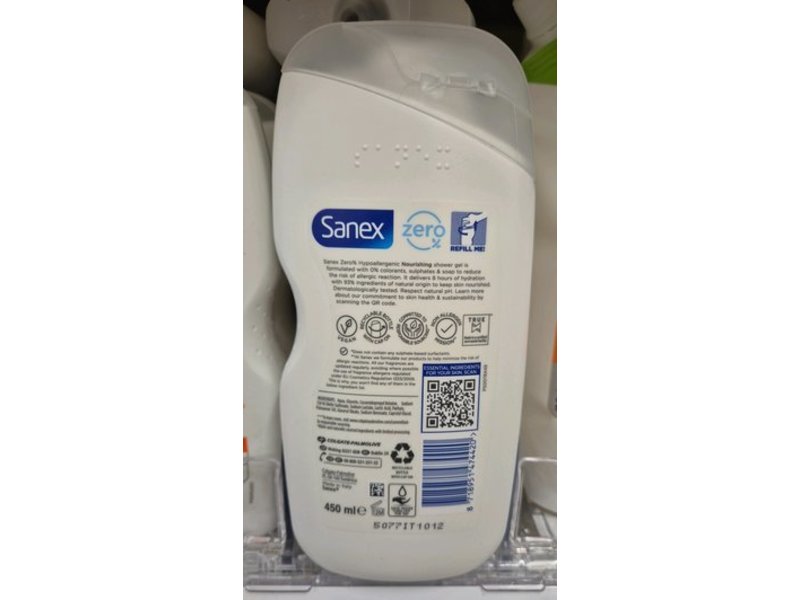 Sanex Nourishing Shower Gel, 450 mL