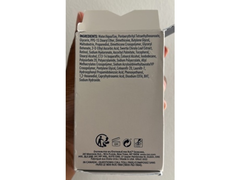 RoC Derm Correxion Contour Cream, Retinol + Wertiamarin, 1.7 fl oz/50 mL