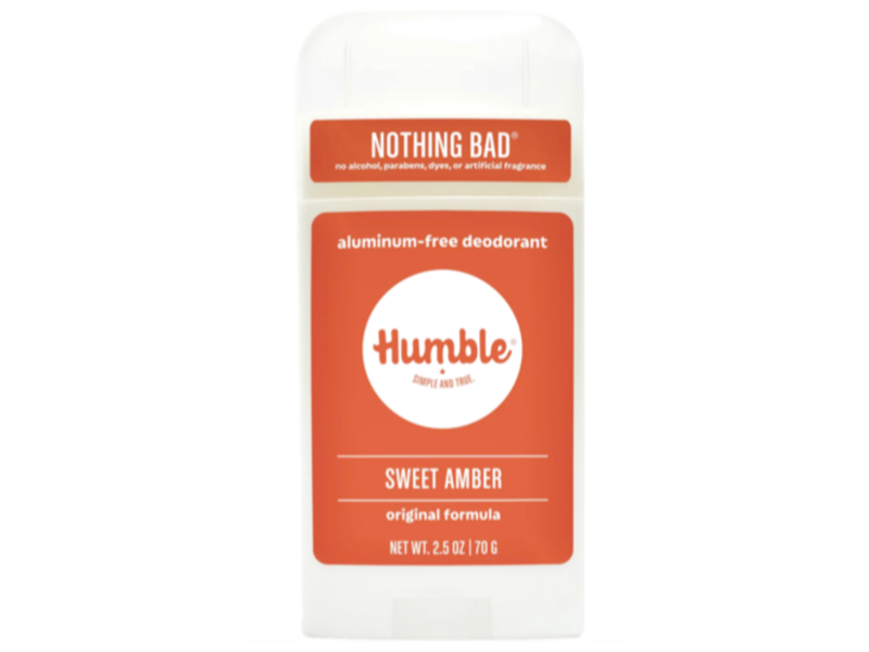 Humble Nothing Bad Aluminum Free Deodorant, Sweet Amber, 2.5 oz/70 g