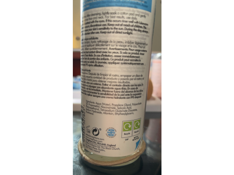 Creightons Expoliating Tonic, Salicylic Acid + Niacinamide, 7.03 fl oz/200 mL