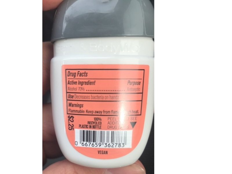 Bath & Body Works Moisturizing Hand Sanitizer, Starfruit Sangria, 1 fl oz/29 mL