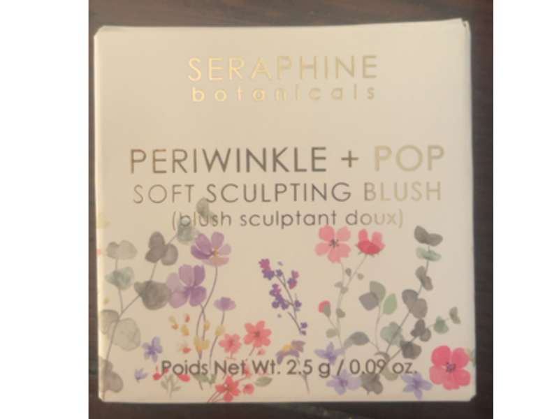Seraphine Botanicals Periwinkle + Pop Soft Sculpting Blush, Seashell, 0.09 oz/2.5 g