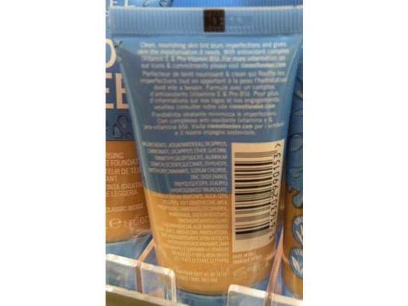 Rimmel London Kind & Free Moisturising Skin Tint Foundation, 400 Natural Beige, 1 fl oz/30 mL