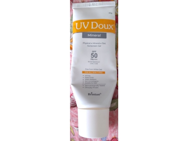 Brinton UV Doux Mineral Sunscreen Gel, SPF 50 PA+++, 50 g