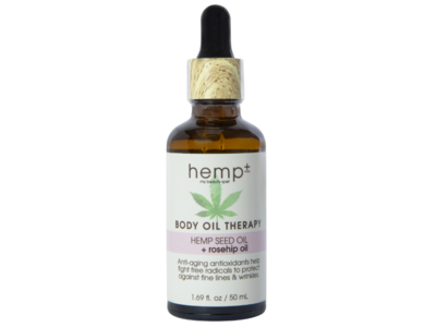 Hemp+ Body Oil Therapy, Hemp Seed Oil + Rosehip Oil, 1.69 fl oz/50 mL