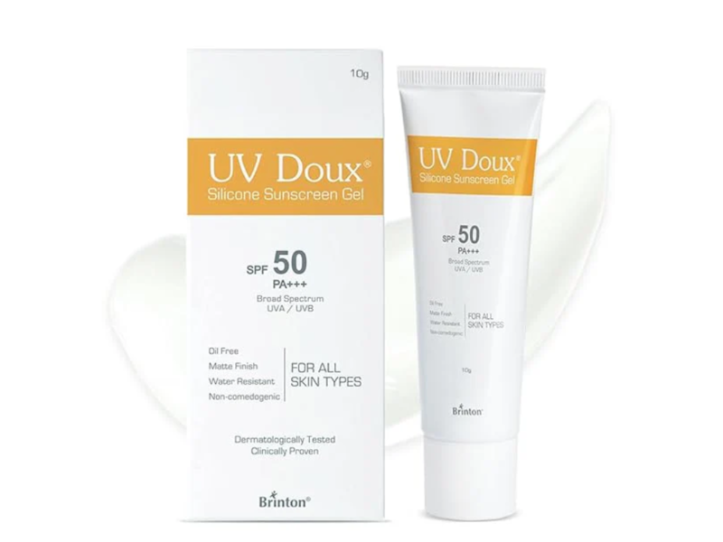 Brinton Uv doux Silicone Sunscreen Gel, SPF 50 PA+++, 10 g