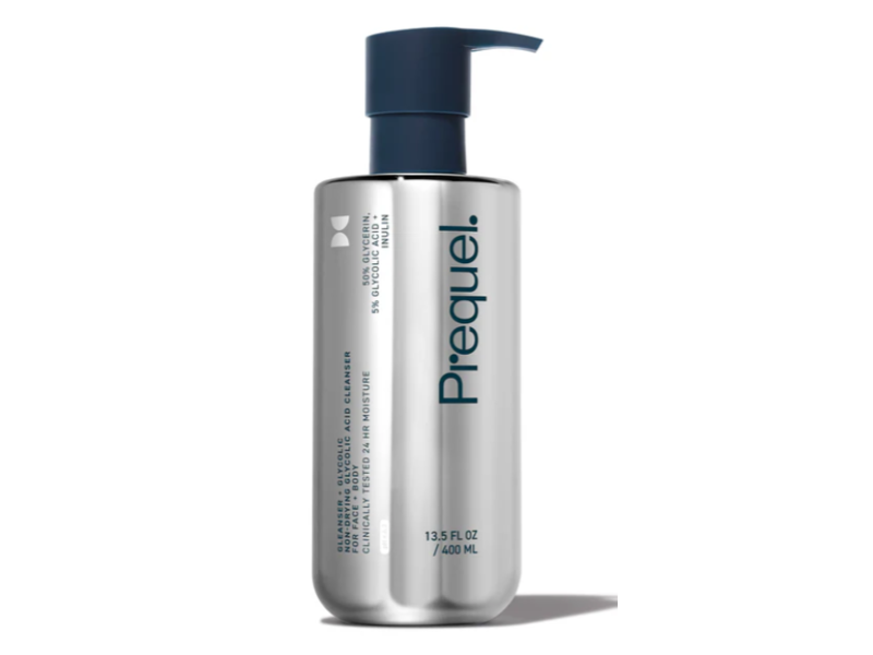 Prequel Gleanser+Glycolic Non-Drying Glycolic Acid Cleanser, 13.5 fl oz/400 mL