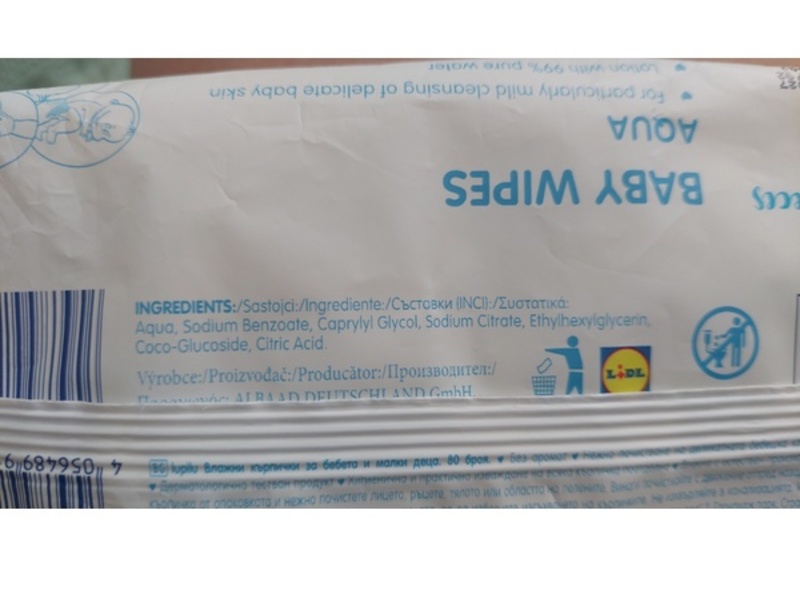 Lupilu Baby Wipes, 80 Count