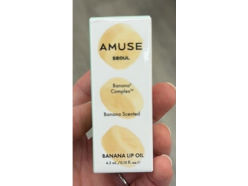 Amuse Seoul Banana Lip Oil, 02 Banana, 0.15 fl oz/4.5 mL